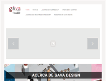 Tablet Screenshot of gavadesign.com